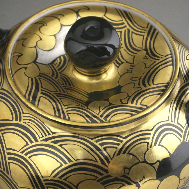 京焼 清水焼 金襴手青海波石瓶 英泉 : 松韻堂 Yahoo!店 - 通販 - Yahoo