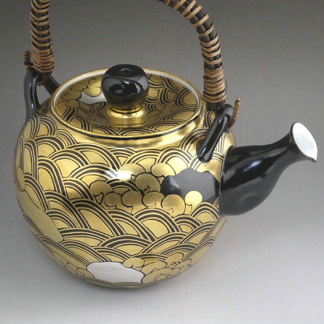 京焼 清水焼 金襴手青海波石瓶 英泉 : 松韻堂 Yahoo!店 - 通販 - Yahoo