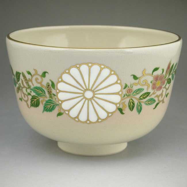 京焼 清水焼 天皇陛下即位記念 菊お印抹茶碗 陶楽 : 松韻堂 Yahoo!店