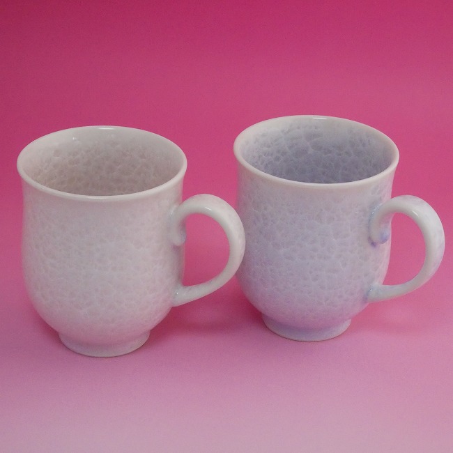 京焼 清水焼 花結晶ペアマグカップ 陶あん 紫・ピンク : 松韻堂 Yahoo