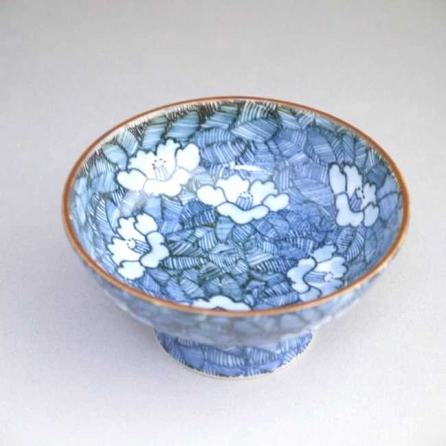 京焼 清水焼 染付椿詰盃 貴史 小 : 松韻堂 Yahoo!店 - 通販 - Yahoo