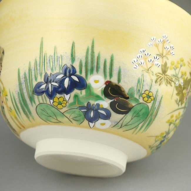 京焼 清水焼 抱一写四季花鳥図抹茶茶碗 善昇 : 松韻堂 Yahoo!店 - 通販