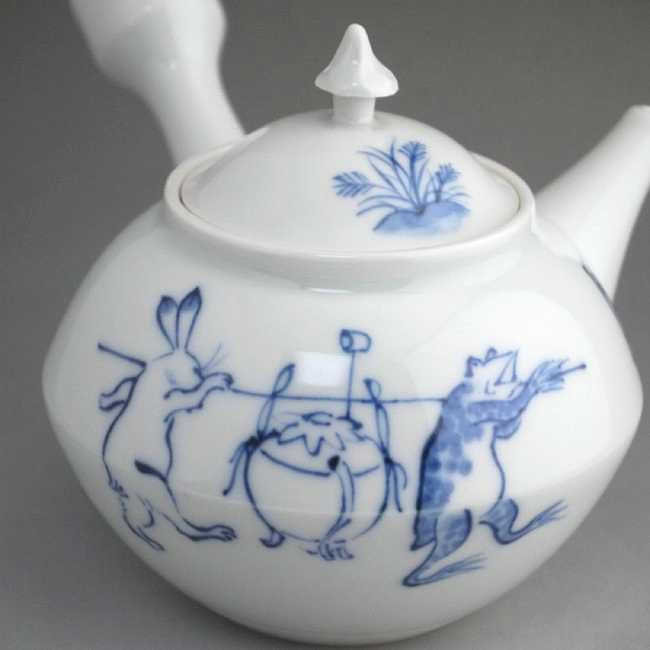 京焼 清水焼 染付高山寺そろばん急須 昭阿弥 : 松韻堂 Yahoo!店 - 通販