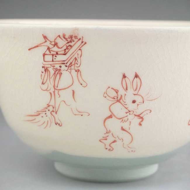 京焼 清水焼 鳥獣戯画抹茶茶碗 陶仙 : 松韻堂 Yahoo!店 - 通販 - Yahoo