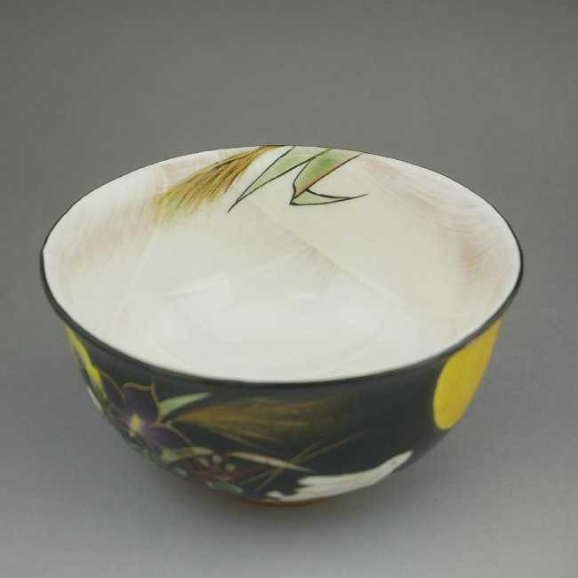 京焼 清水焼 黒塗り月兎ご飯茶碗 陶あん 大単品 : 松韻堂 Yahoo!店