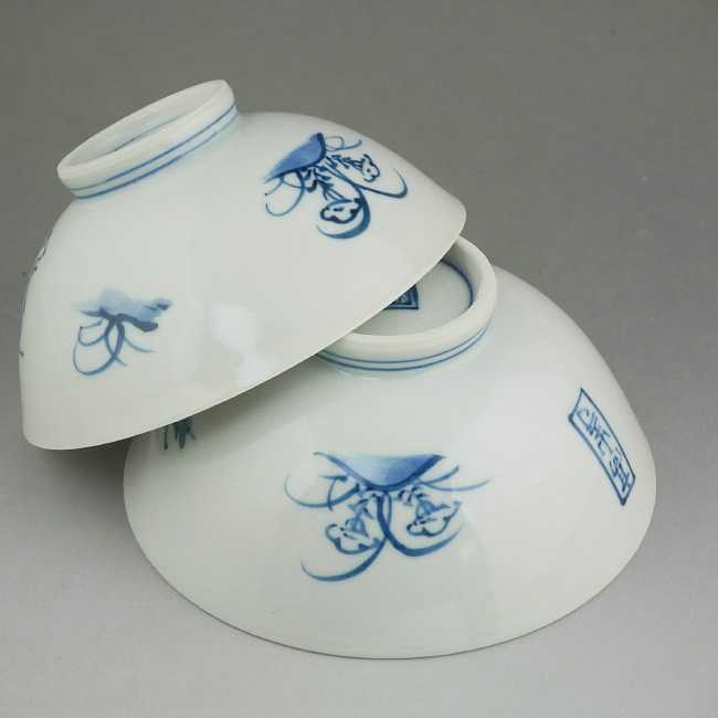 京焼 清水焼 内絵鳥獣戯画夫婦茶碗 （壺）芳山 : 松韻堂 Yahoo!店