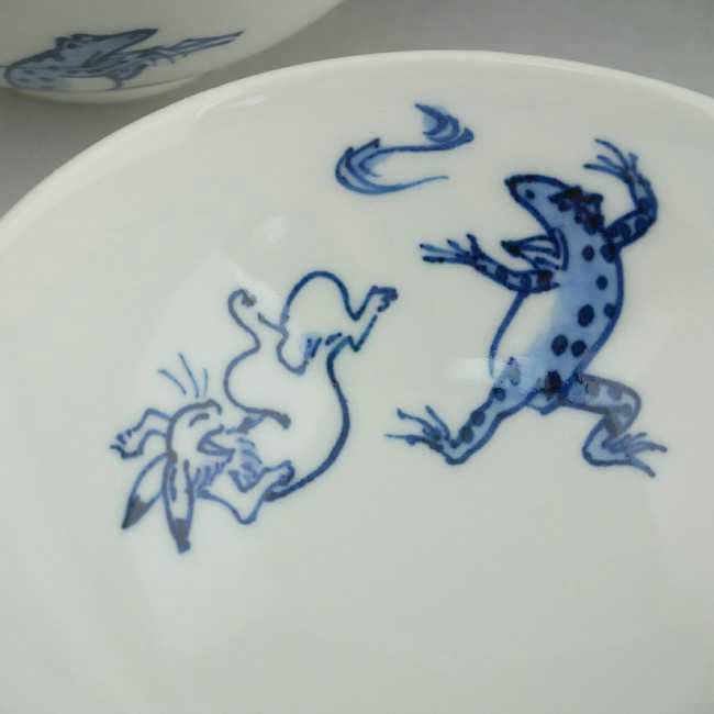 京焼 清水焼 内絵鳥獣戯画ご飯茶碗 （壺）芳山 大 : 松韻堂 Yahoo!店