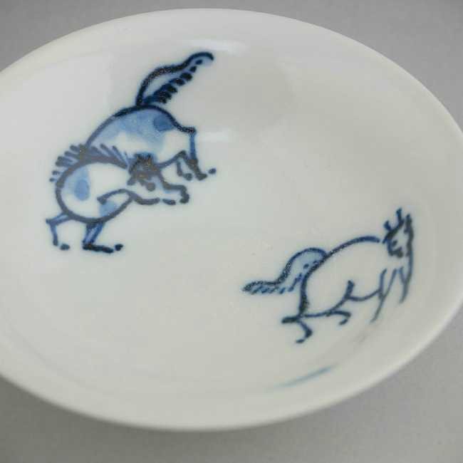 京焼 清水焼 染付颯馬平盃 芳山 : 松韻堂 Yahoo!店 - 通販 - Yahoo