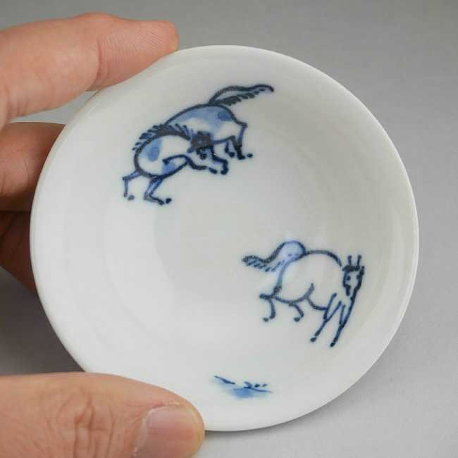 京焼 清水焼 染付颯馬平盃 芳山 : 松韻堂 Yahoo!店 - 通販 - Yahoo