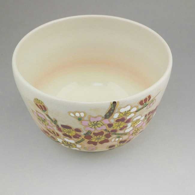 京焼 清水焼 金彩花桜抹茶茶碗 香菊 : 松韻堂 Yahoo!店 - 通販 - Yahoo