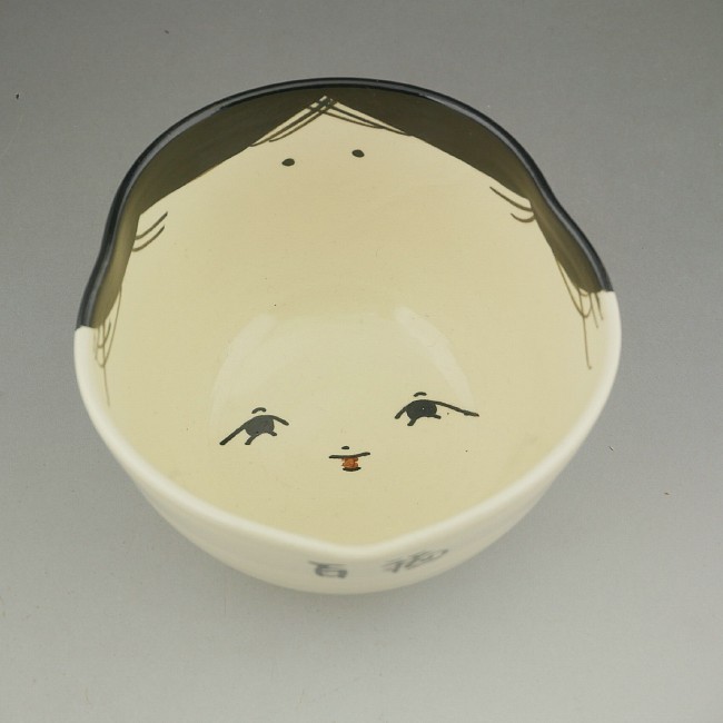 京焼 清水焼 お福抹茶茶碗(百福） 香祥 : 松韻堂 Yahoo!店 - 通販