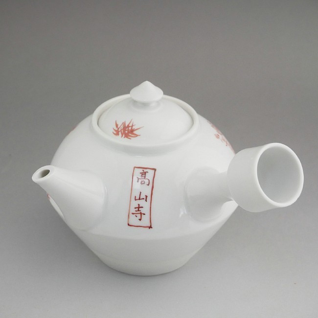 京焼 清水焼 赤絵高山寺そろばん急須 龍岳 : 松韻堂 Yahoo!店 - 通販