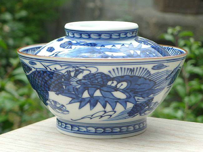 京焼 清水焼 平八龍ご飯茶碗 蓋付 大 : 松韻堂 Yahoo!店 - 通販