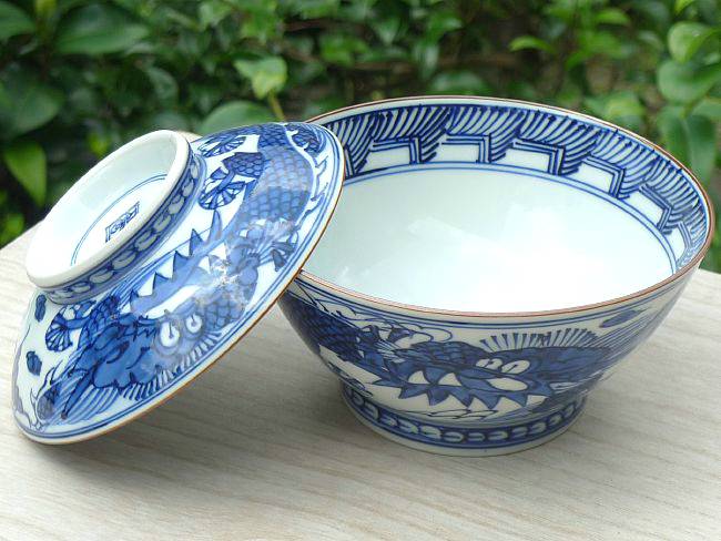 京焼 清水焼 平八龍ご飯茶碗 蓋付 大 : 松韻堂 Yahoo!店 - 通販