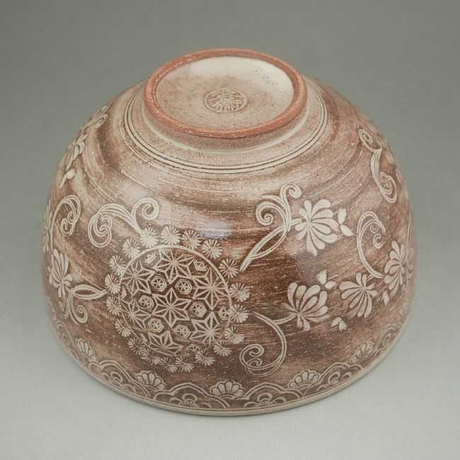 京焼 清水焼 三島花紋 抹茶茶碗 治兵衛 : 松韻堂 Yahoo!店 - 通販