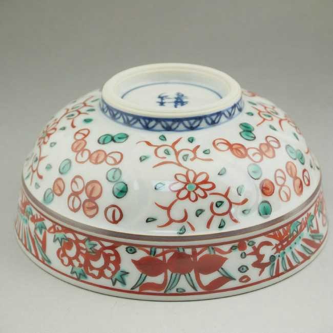 京焼 清水焼 彫赤絵花鳥ご飯茶碗 雙楽 小 : 松韻堂 Yahoo!店 - 通販