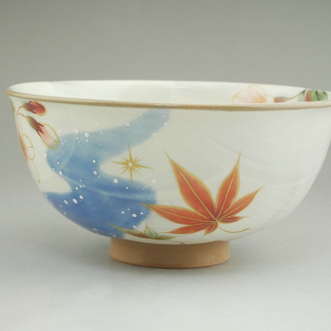 京焼 清水焼 流水雲錦ご飯茶碗 陶あん : 松韻堂 Yahoo!店 - 通販