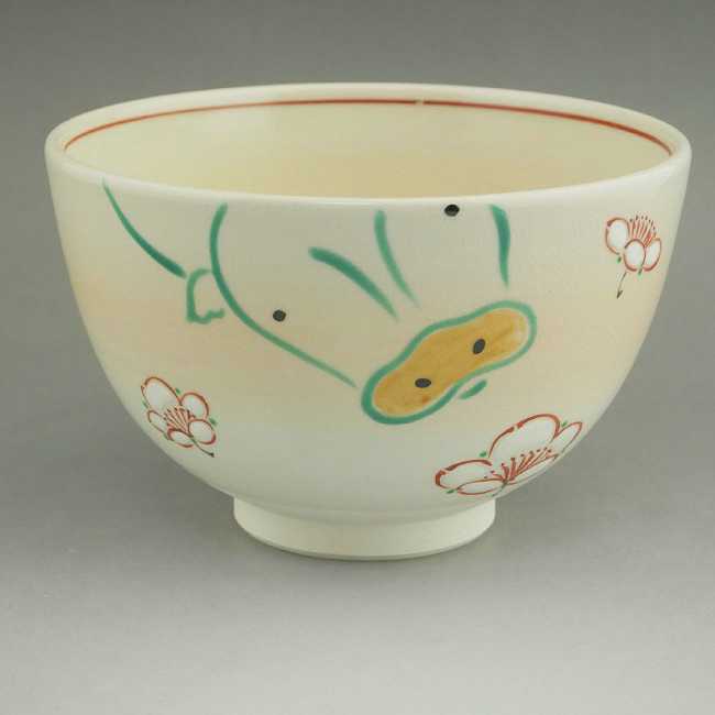 京焼 清水焼 梅に牛抹茶茶碗 昇 : 松韻堂 Yahoo!店 - 通販 - Yahoo