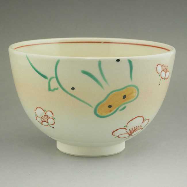 京焼 清水焼 梅に牛抹茶茶碗 昇 : 松韻堂 Yahoo!店 - 通販 - Yahoo