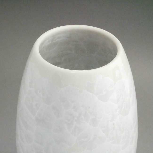 京焼 清水焼 花結晶縦長花生 陶あん 白 小 : 松韻堂 Yahoo!店 - 通販