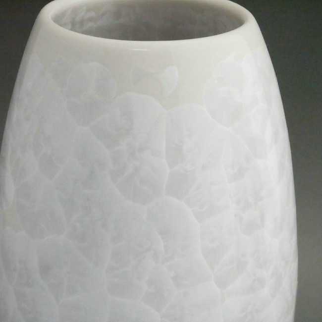 京焼 清水焼 花結晶縦長花生 陶あん 白 小 : 松韻堂 Yahoo!店 - 通販