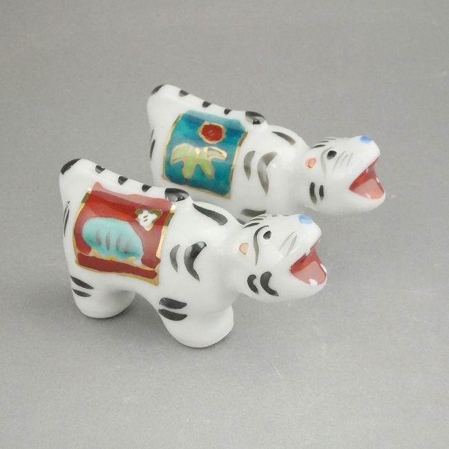 京焼 清水焼 干支寅松竹梅ペア箸置きセット 紫泉 : 松韻堂 Yahoo!店