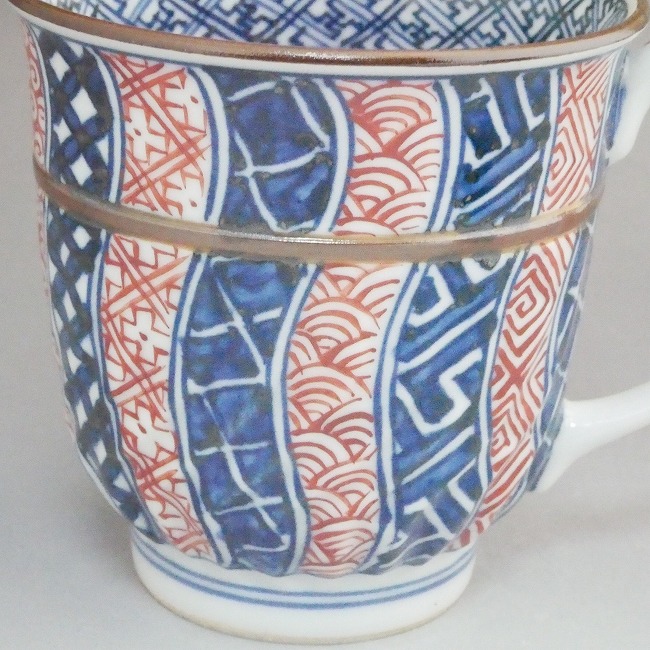 京焼 清水焼 染赤捻祥瑞マグカップ 鳳山 : 松韻堂 Yahoo!店 - 通販