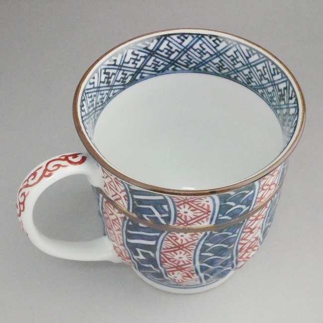 京焼 清水焼 染赤捻祥瑞マグカップ 鳳山 : 松韻堂 Yahoo!店 - 通販