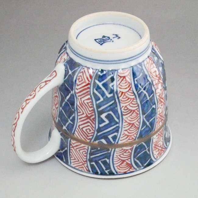 京焼 清水焼 染赤捻祥瑞マグカップ 鳳山 : 松韻堂 Yahoo!店 - 通販