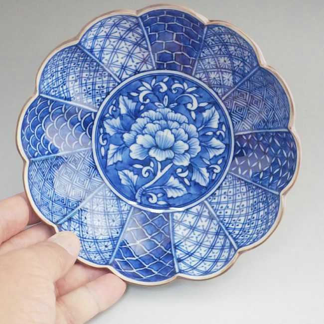 京焼 清水焼 染付菊割祥瑞中鉢 昭阿弥 : 松韻堂 Yahoo!店 - 通販