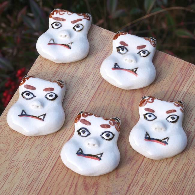 京焼 清水焼 福鬼の箸置きセット : 松韻堂 Yahoo!店 - 通販 - Yahoo