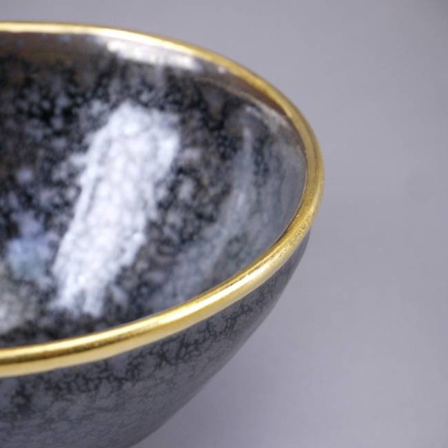 京焼 清水焼 金 油滴天目茶碗 定一 : 松韻堂 Yahoo!店 - 通販 - Yahoo