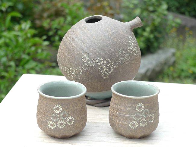 京焼 清水焼 焼締丸三島酒器揃え : 松韻堂 Yahoo!店 - 通販 - Yahoo