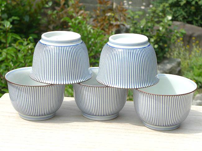 京焼 清水焼 染付十草汲出碗揃 楽峰 : 松韻堂 Yahoo!店 - 通販 - Yahoo