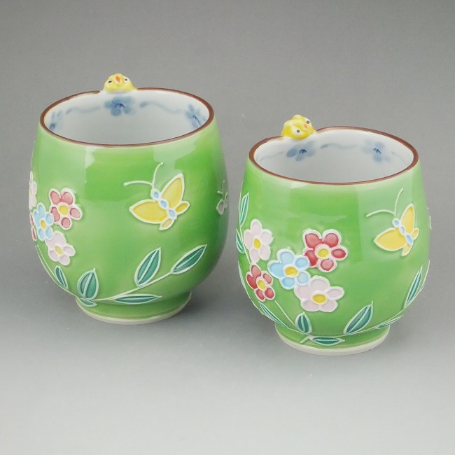 京焼 清水焼 黄ふくろう夫婦湯呑 昇峰 : 松韻堂 Yahoo!店 - 通販