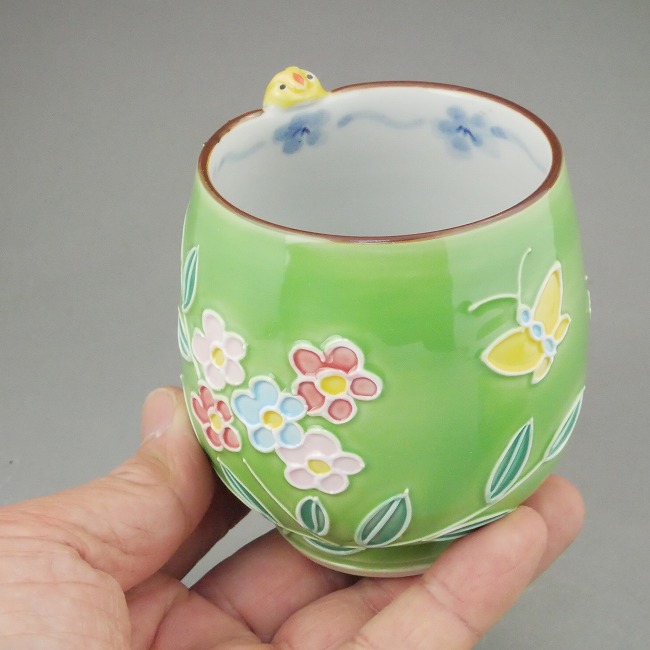 京焼 清水焼 黄ふくろう湯呑 昇峰 小単品 : 松韻堂 Yahoo!店 - 通販