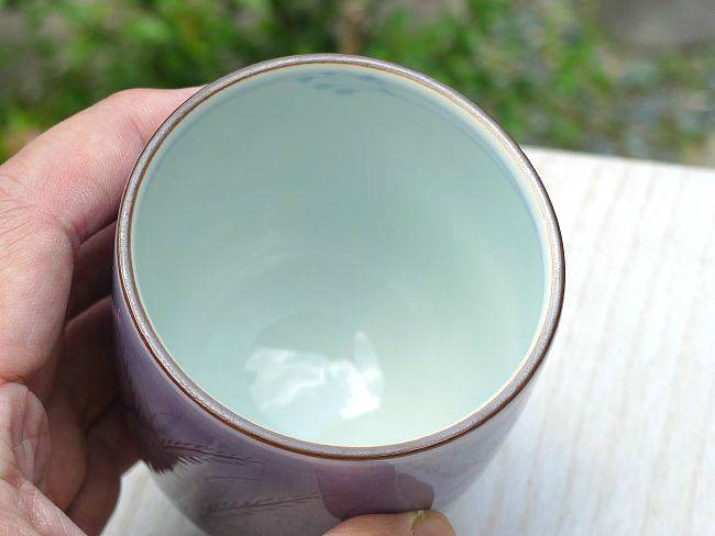京焼 清水焼 むらさき野湯呑 昇峰 小 : 松韻堂 Yahoo!店 - 通販
