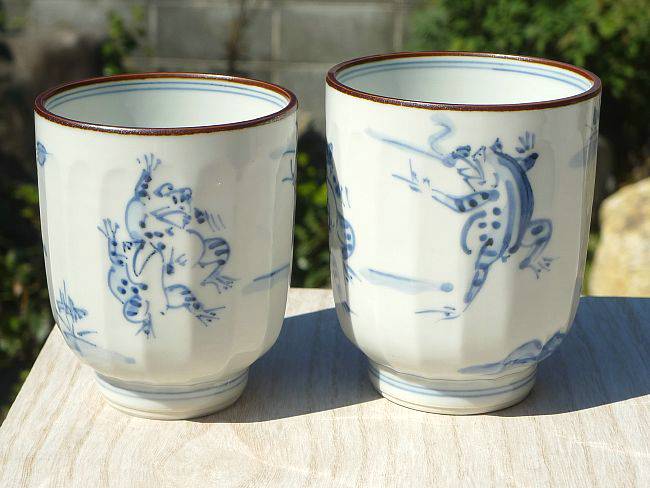 京焼 清水焼 高山寺 鳥獣戯画夫婦湯呑 壹楽 : 松韻堂 Yahoo!店 - 通販