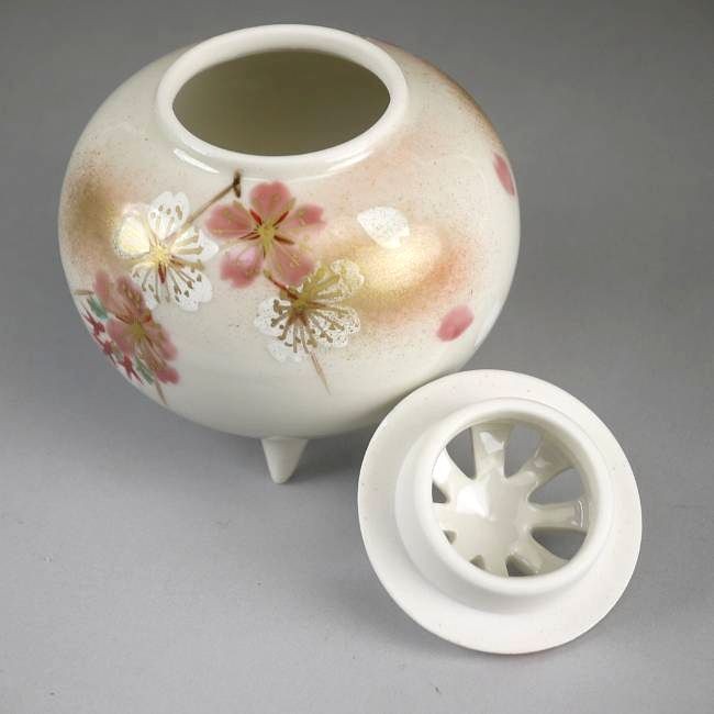 香炉  清水焼 桜 香枦 京焼 清水焼 淡彩桜香炉 香菊 : 松韻堂 Yahoo!店 - 通販 - Yahoo