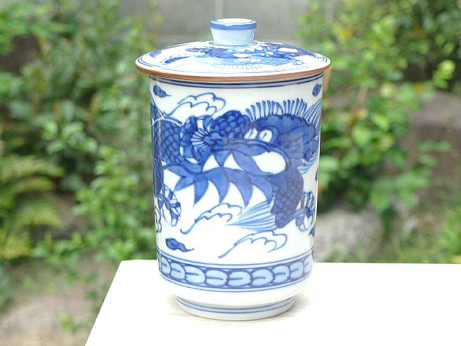 京焼 清水焼 平八龍蓋付湯呑 中 : 松韻堂 Yahoo!店 - 通販 - Yahoo