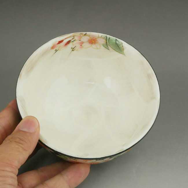 京焼 清水焼 しだれ桜ご飯茶碗 陶あん 大 : 松韻堂 Yahoo!店
