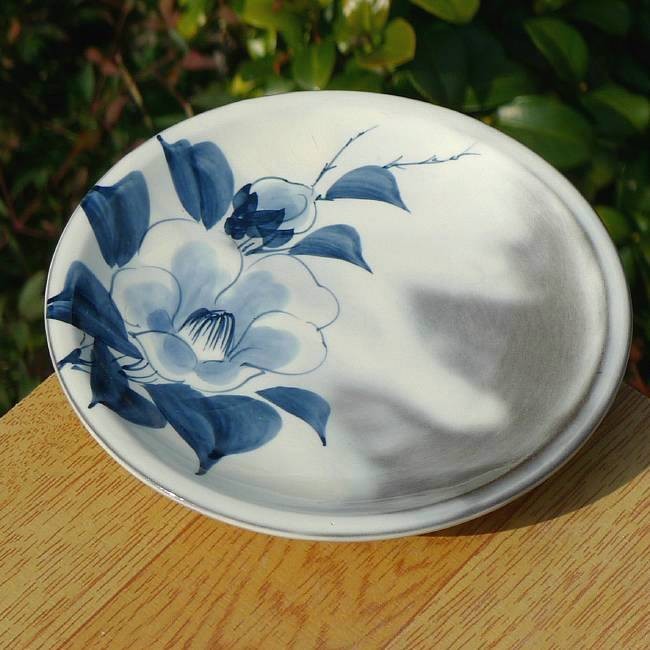 京焼 清水焼 染付椿四寸皿 陶あん : 松韻堂 Yahoo!店 - 通販 - Yahoo