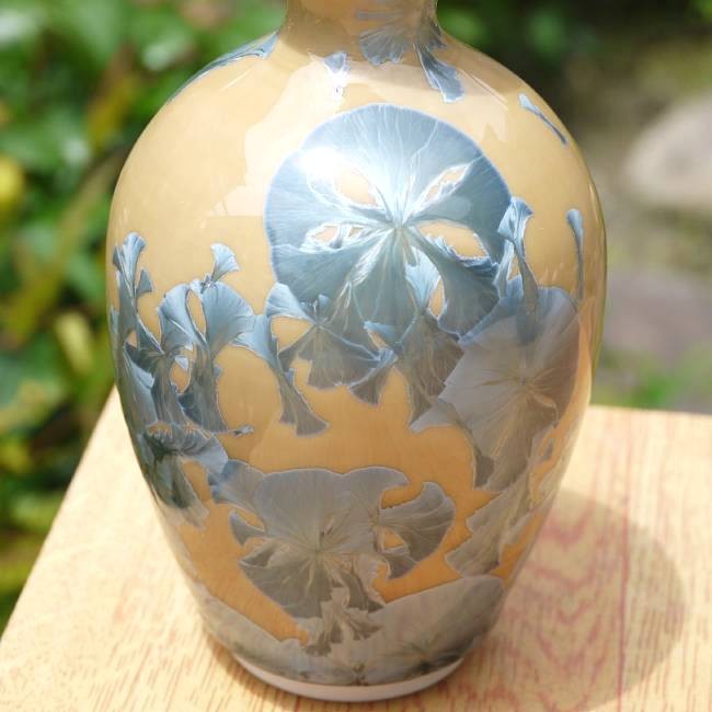 京焼 清水焼 花結晶花生 灰青 陶あん : 松韻堂 Yahoo!店 - 通販