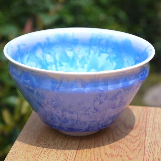陶あん　清水焼　京焼　多様碗　藍 京焼 清水焼 花結晶抹茶茶碗 青 陶あん : 松韻堂 Yahoo!店 - 通販