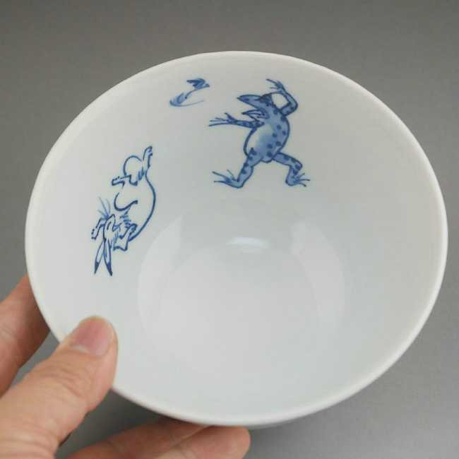 京焼 清水焼 高山寺鳥獣戯画 中鉢 相撲内相撲 芳山 : 松韻堂 Yahoo!店