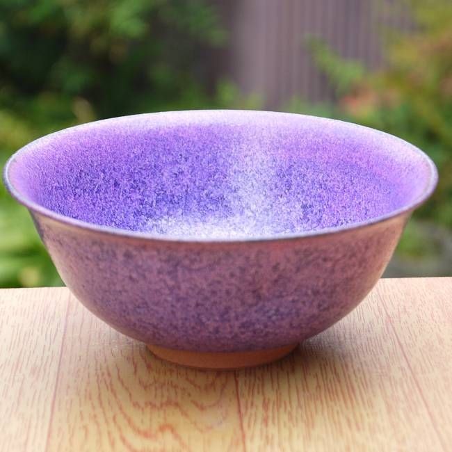 京焼　紫塗さくらご飯茶碗 京桜 お茶碗 ピンク 美濃焼 和食器 花柄食器 飯碗 ご飯 茶碗