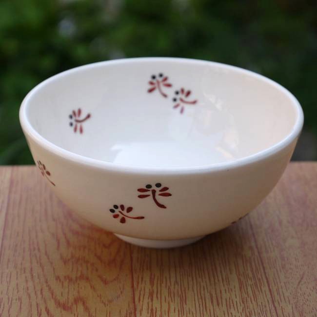 京焼 清水焼 色絵赤トンボご飯茶碗 小 磁器 : 松韻堂 Yahoo!店 - 通販