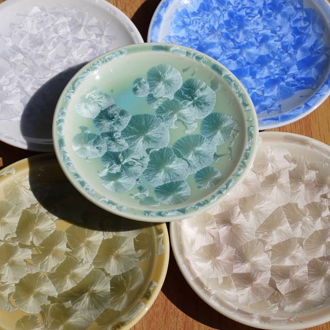 京焼 清水焼 花結晶銘々皿揃え 陶あん : 松韻堂 Yahoo!店 - 通販
