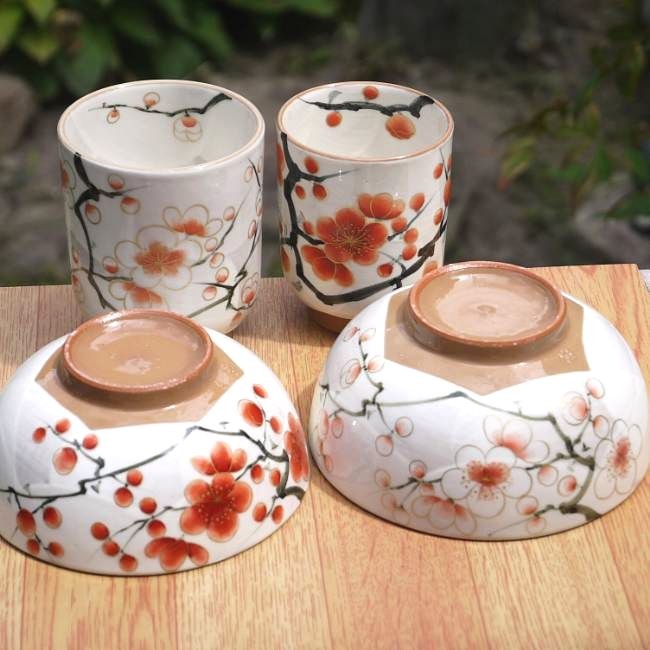 ◆新品未使用◆高野昭阿弥 夫婦茶碗 と 夫婦湯呑み ◇新品未使用◇高野昭阿弥 夫婦茶碗 と 夫婦湯呑み