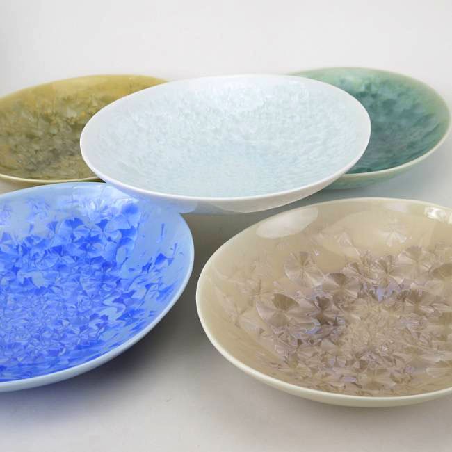 京焼陶庵花柄 陶器製 楕円形ボウル 花柄デザイン 楕円形食器セット 3枚 京都 京焼清水焼 陶あん 陶